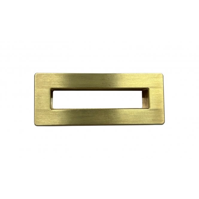 Kartell Fusion Rectangular Overflow Cover Trim - Brushed Brass