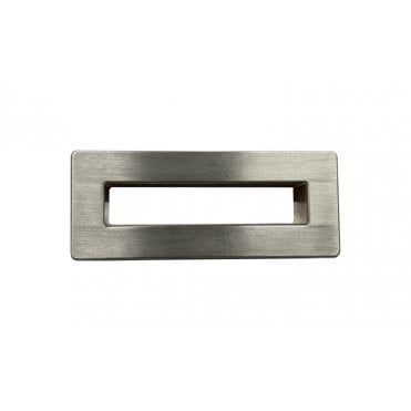 Fusion Rectangular Overflow Cover Trim - Brushed Nickel