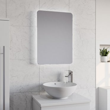 Garda 700mm x 500mm LED Backlit Bathroom Mirror with Charger Socket