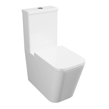 Genoa Square BTW Close Coupled Toilet & Premium Soft Close Seat
