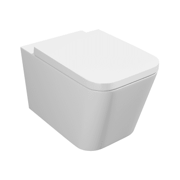 Genoa Square Wall Mounted Toilet & Premium Soft Close Seat