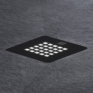 Graphite 125mm x 125mm Waste Cover for Naturals Shower Trays