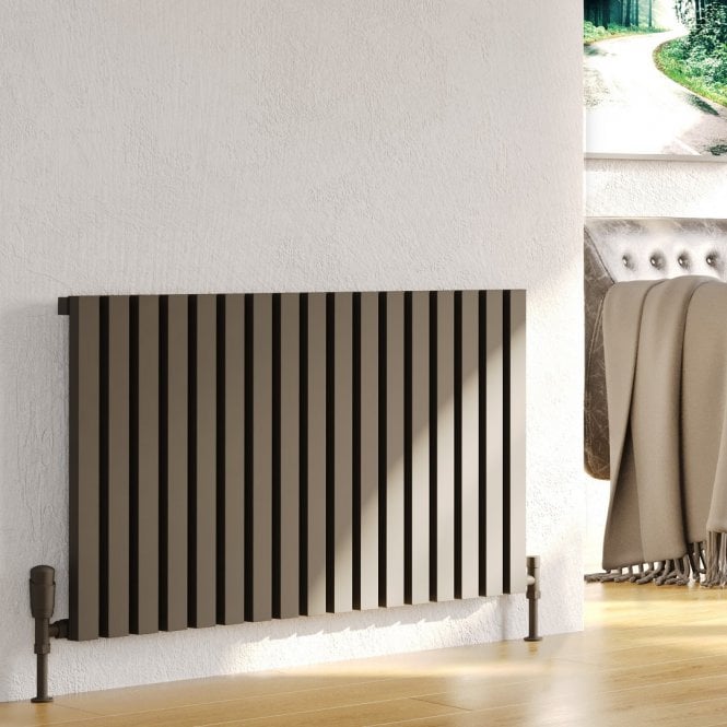 Kartell Hamilton Grey Horizontal Single Aluminium Radiator