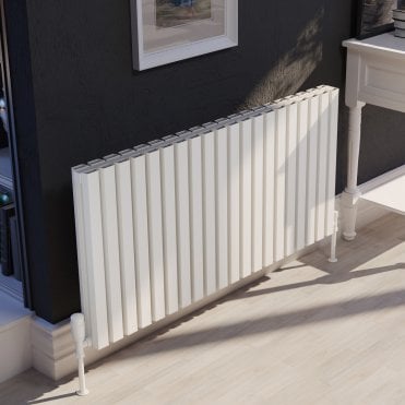 Hamilton White Horizontal Double Aluminium Radiator