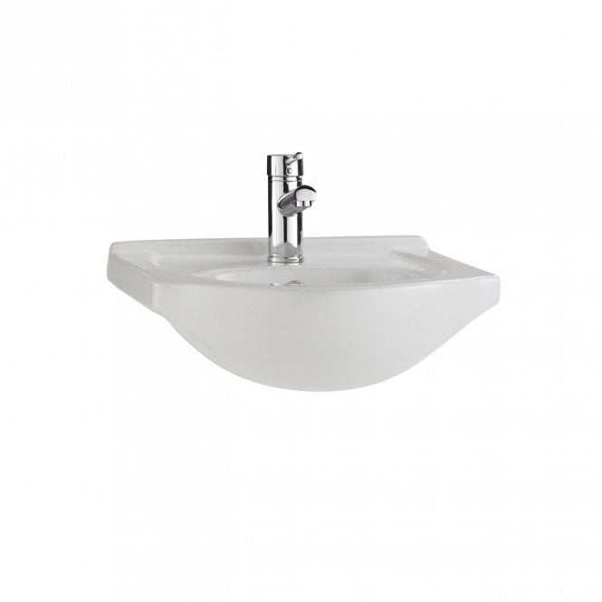 Kartell Impakt 450mm Semi Recessed 1 Tap Hole Basin