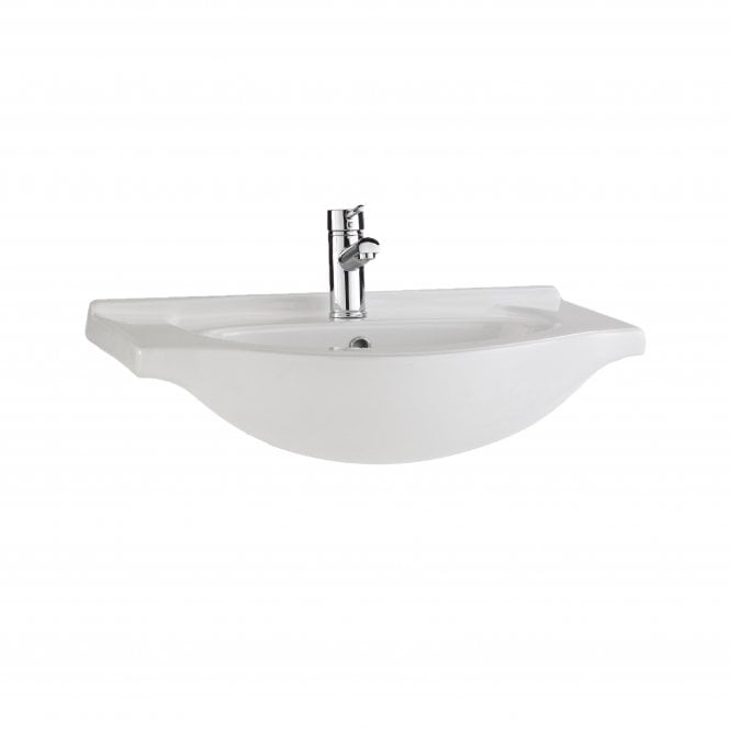 Kartell Impakt 550mm Semi Recessed 1 Tap Hole Basin
