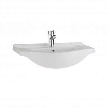 Impakt 550mm Semi Recessed 1 Tap Hole Basin