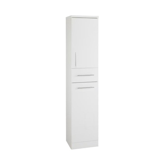 Kartell Impakt White Gloss 350mm x 1900mm Floor Standing Tall Storage Unit