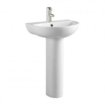 Kameo 500mm 1 Tap Hole Basin & Full Pedestal