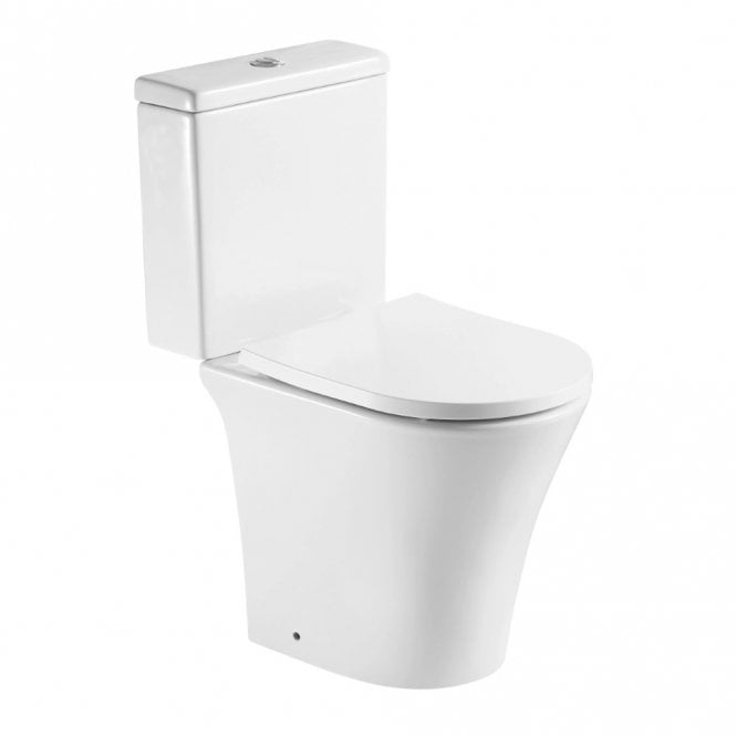 Kartell Kameo Rimless Short Projection Close Coupled Toilet & Soft Close Seat