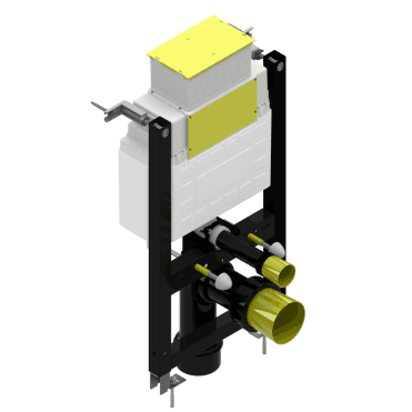 Keytec 0.82m WC Frame with Front Access & Dual Flush Cistern