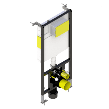 Keytec 1.12m WC Frame with Front Access & Dual Flush Cistern