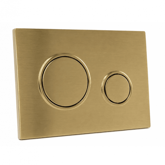 Kartell Keytec Brushed Brass Round Flushplate