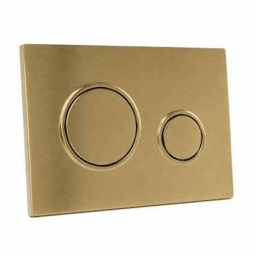 Keytec Brushed Brass Round Flushplate