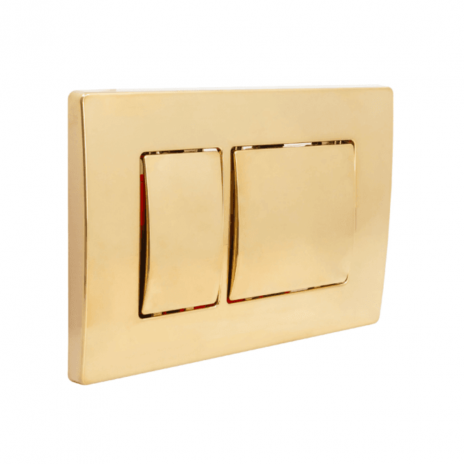 Kartell Keytec Brushed Brass Square Flushplate