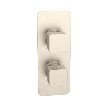 Kolt Brushed Nickel Concealed Shower Valve (Twin Outlet)