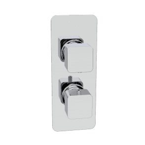 Kolt Chrome Concealed Shower Valve (Twin Outlet)
