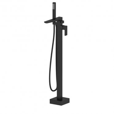 Kolt Matt Black Freestanding Bath Shower Mixer