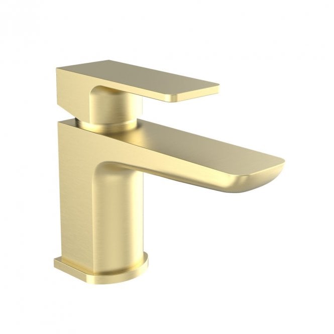 Kartell Kolt Single Lever Mono Mini Basin Mixer Tap Brushed Brass
