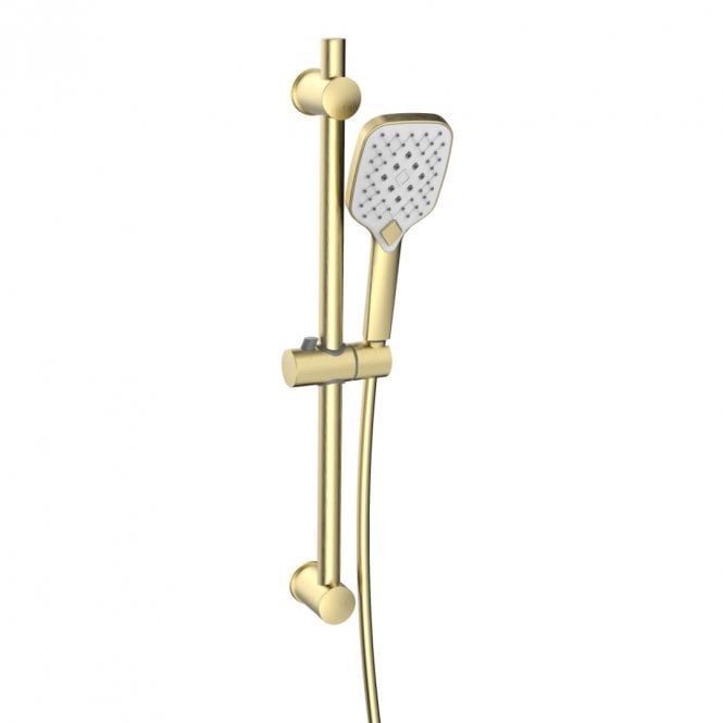Kartell Kolt Slide Rail Kit with Handset Brushed Brass