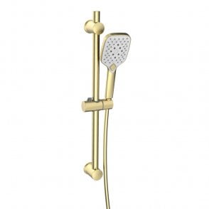 Kolt Slide Rail Kit with Handset Brushed Brass