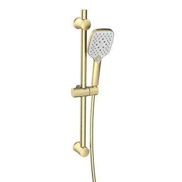 Kolt Slide Rail Kit with Handset Brushed Brass