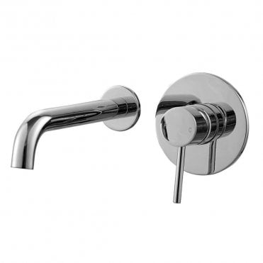 Kore Chrome Lever Wall Mounted Basin Mixer