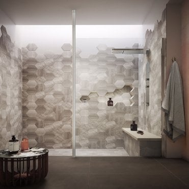 KV8 Chrome Wet Room Shower Screen Adjustable Floor to Ceiling Post