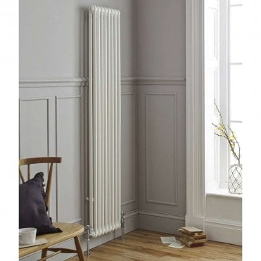 Laser Klassic 3 Column White Vertical Radiator