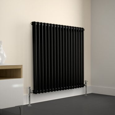 Laser Klassic Black 600mm x 1190mm 4 Column Radiator