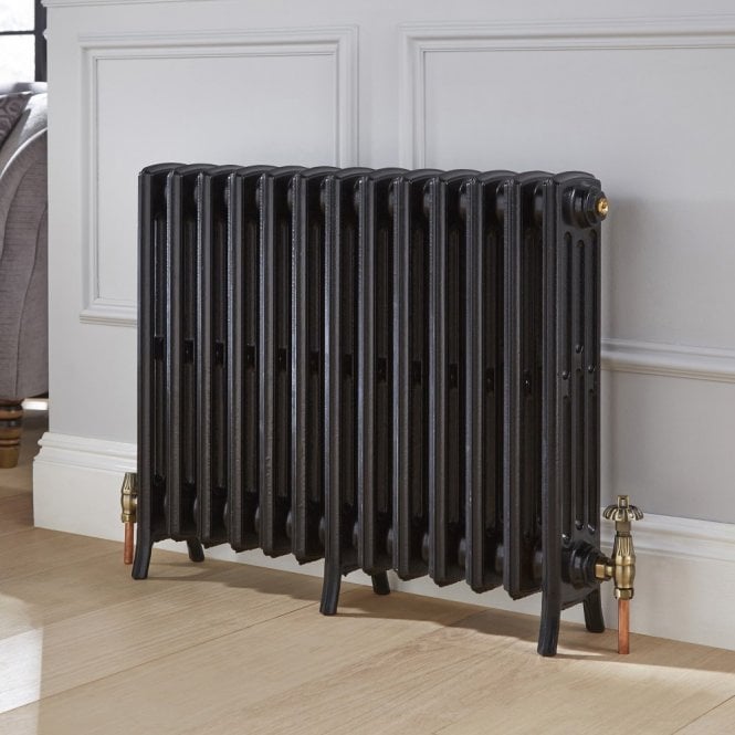 Kartell Legacy Vintage Cast Iron Radiator 760mm x 600mm - Dark Grey Primed