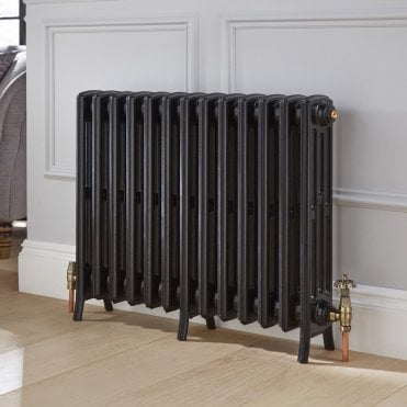 Legacy Vintage Cast Iron Radiator 760mm x 600mm - Dark Grey Primed