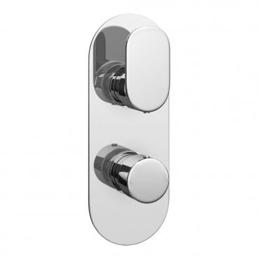 Logik Concealed Thermostatic Shower Valve with Diverter Chrome