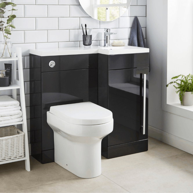 Kartell Matrix 900 Single Door Floor Standing Basin Unit Grey Gloss