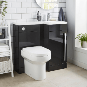 Matrix 900 Single Door Floor Standing Basin Unit Grey Gloss