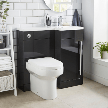 Matrix 900 Single Door Floor Standing Basin Unit Grey Gloss
