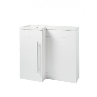Matrix 900 Single Door Floor Standing Basin Unit White Gloss