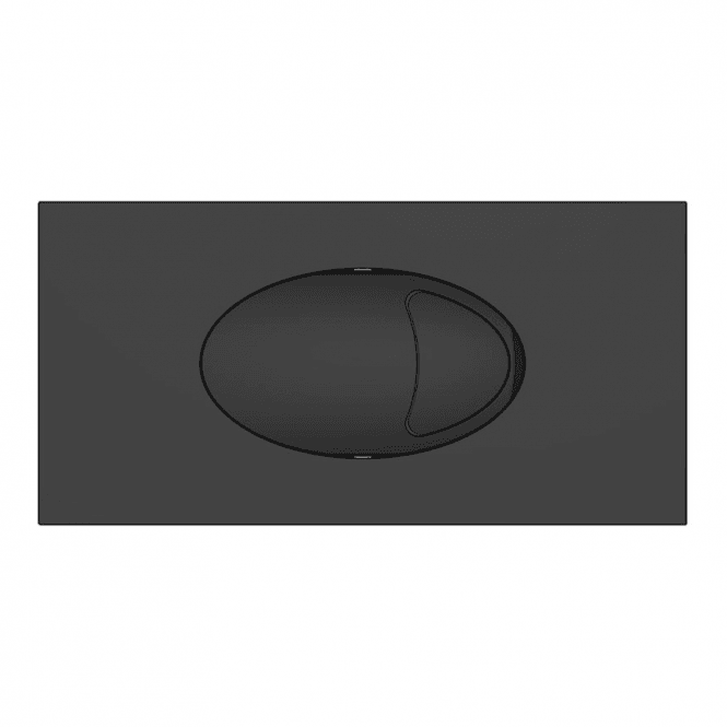 Kartell Matt Black Flush Plate to suit Dual Flush Cistern ACC001N