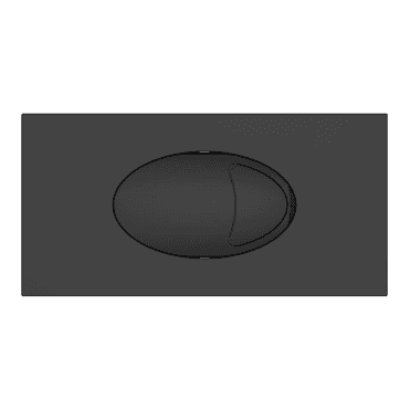 Matt Black Flush Plate to suit Dual Flush Cistern ACC001N
