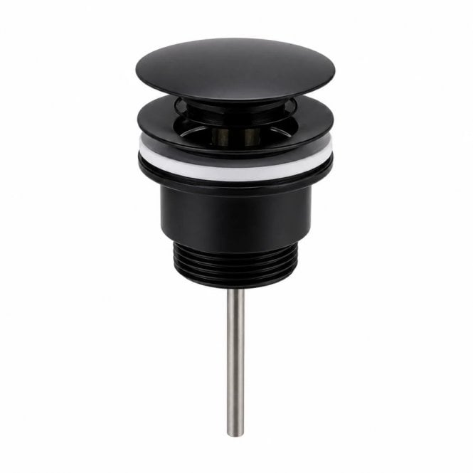 Kartell Matt Black Universal Basin Clicker Waste