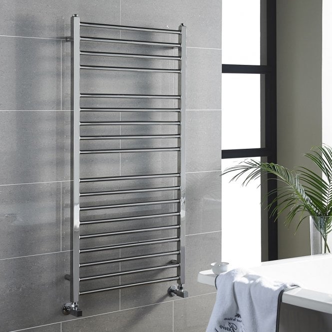 Kartell Metro Polished Stainless Steel Heated Towel Rail