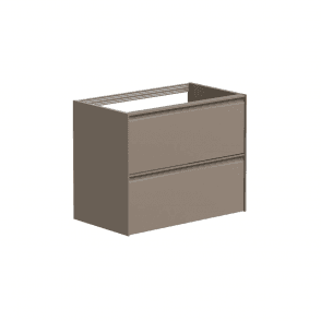 Moon 500mm Cocoa 2 Drawer Wall Mounted Unit