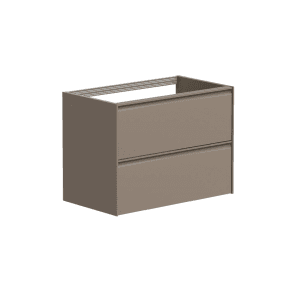 Moon 600mm Cocoa 2 Drawer Wall Mounted Unit
