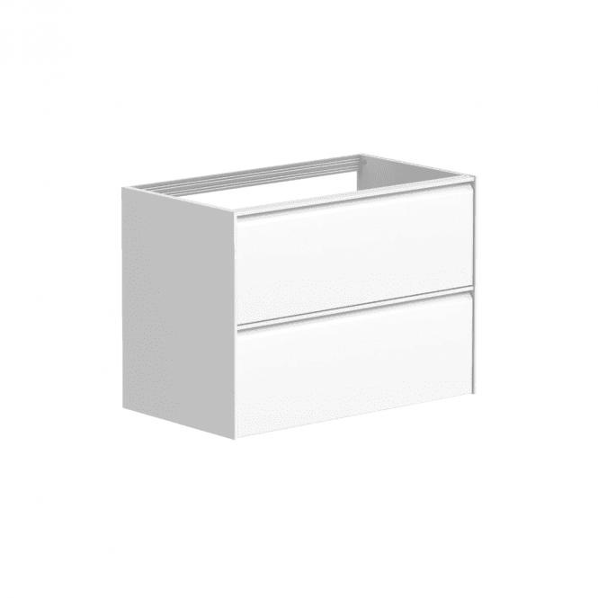 Kartell Moon 600mm Matt White 2 Drawer Wall Mounted Unit
