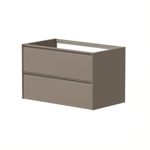 Moon 800mm Cocoa 2 Drawer Wall Mounted Unit