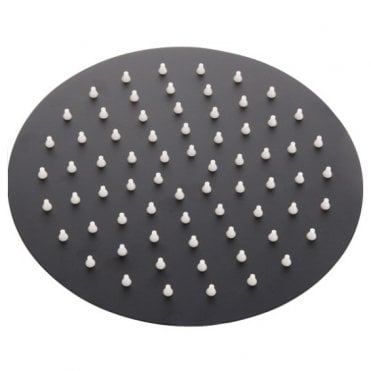 Nero Round 300mm Slimline Drench Shower Head Matt Black