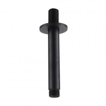 Nero Round Ceiling Mounted Shower Arm Matt Black