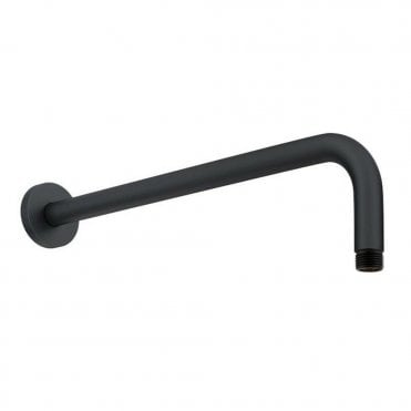 Nero Round Wall Mounted Shower Arm Matt Black