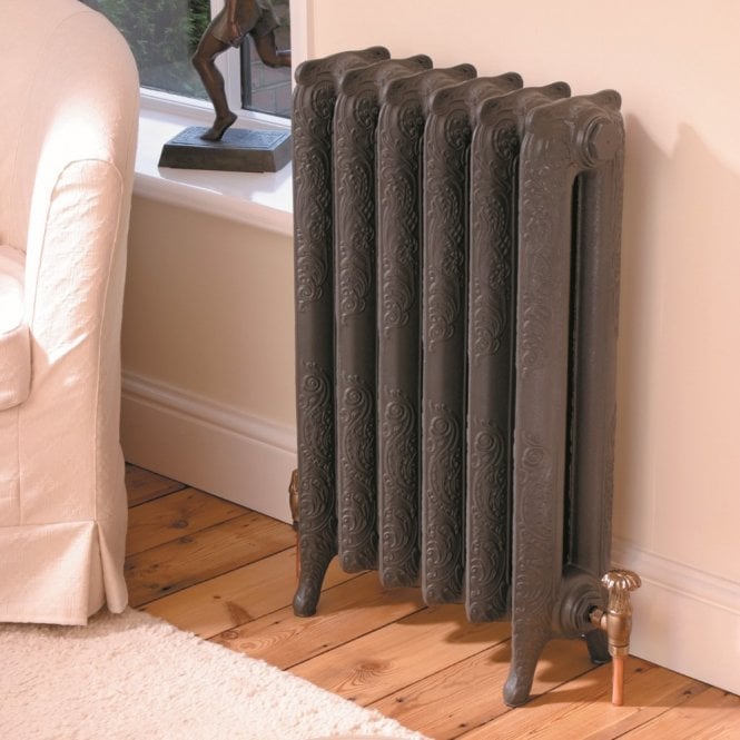 Kartell Nostalgia Decorative Cast Iron Radiator 760mm x 456mm - Dark Grey Primed