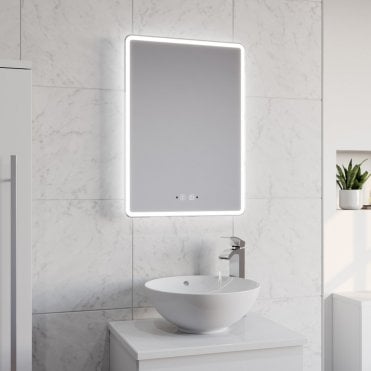 Optima 700mm x 500mm Bluetooth LED Bathroom Mirror with Integrated Speakers